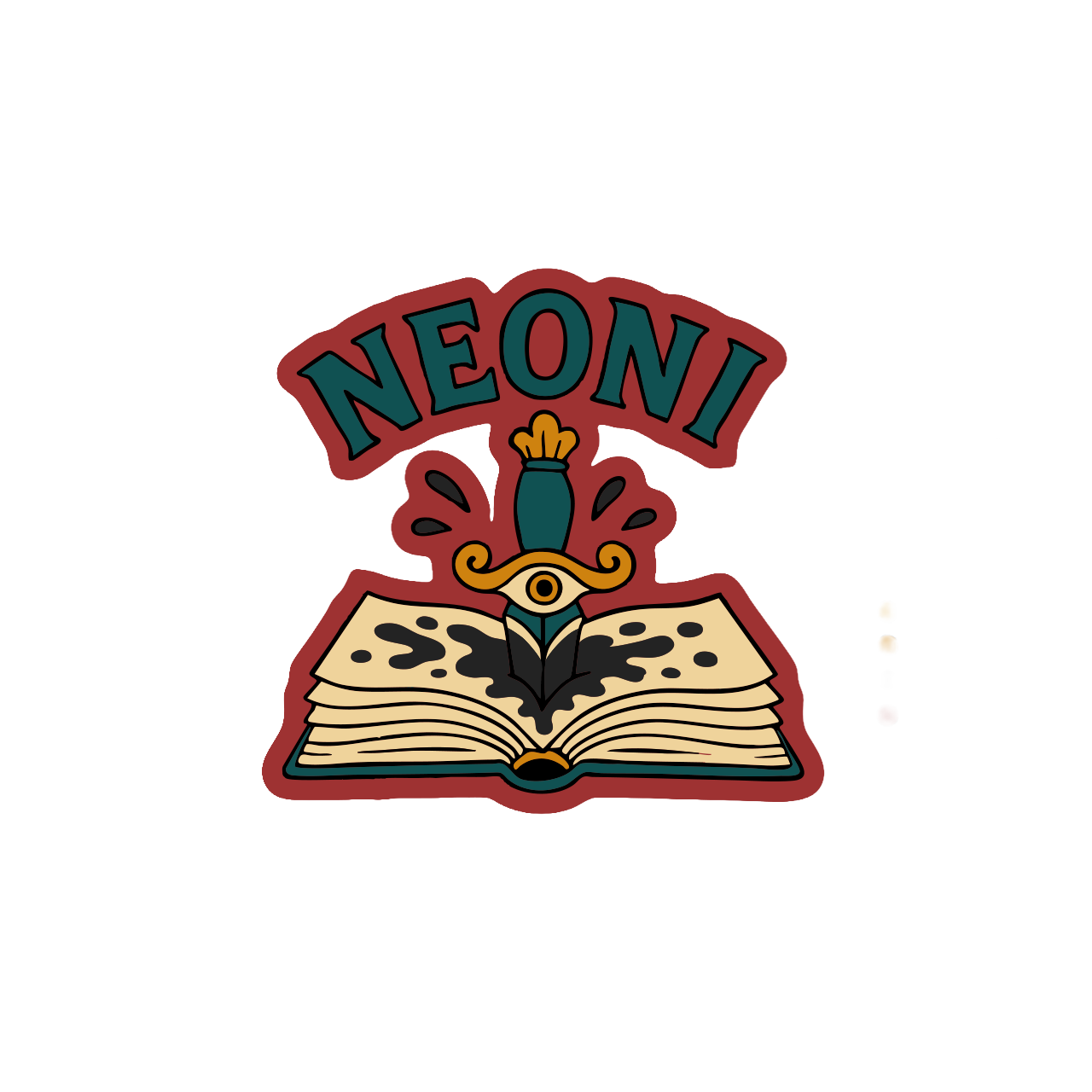 Book Sword Sticker