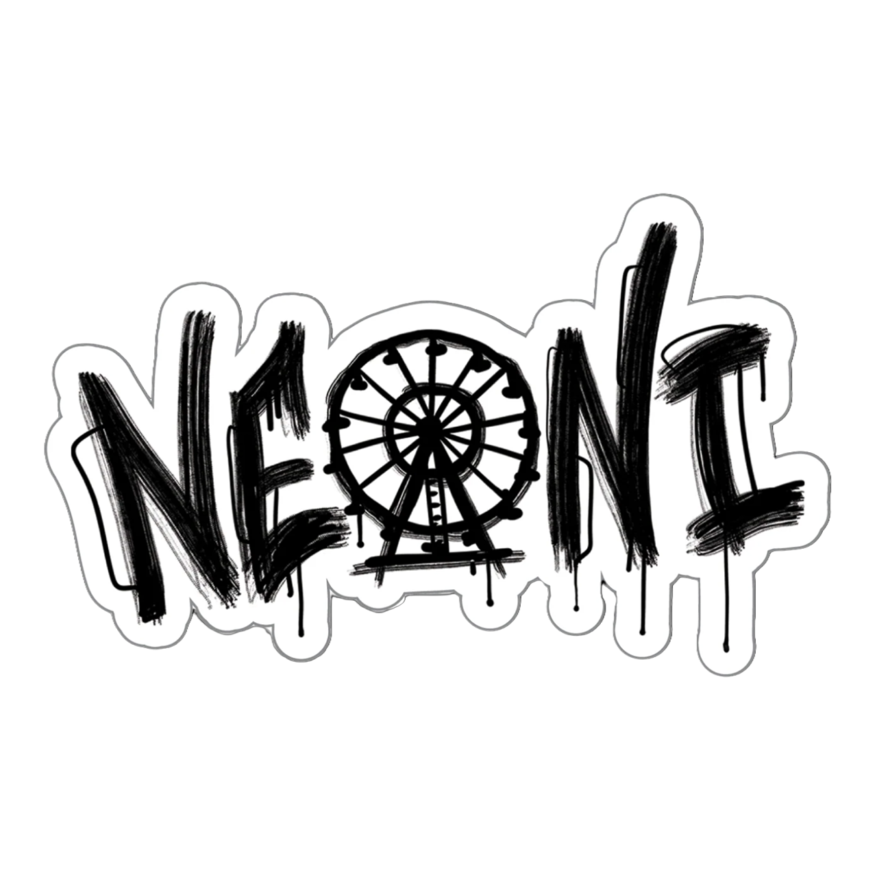 Ferris Wheel Logo Sticker