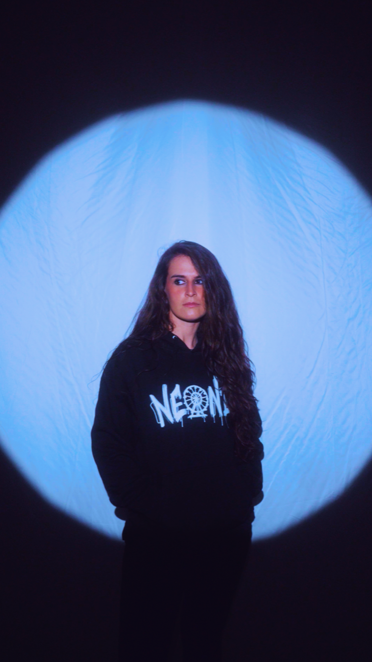 Black Ferris Wheel Logo Hoodie