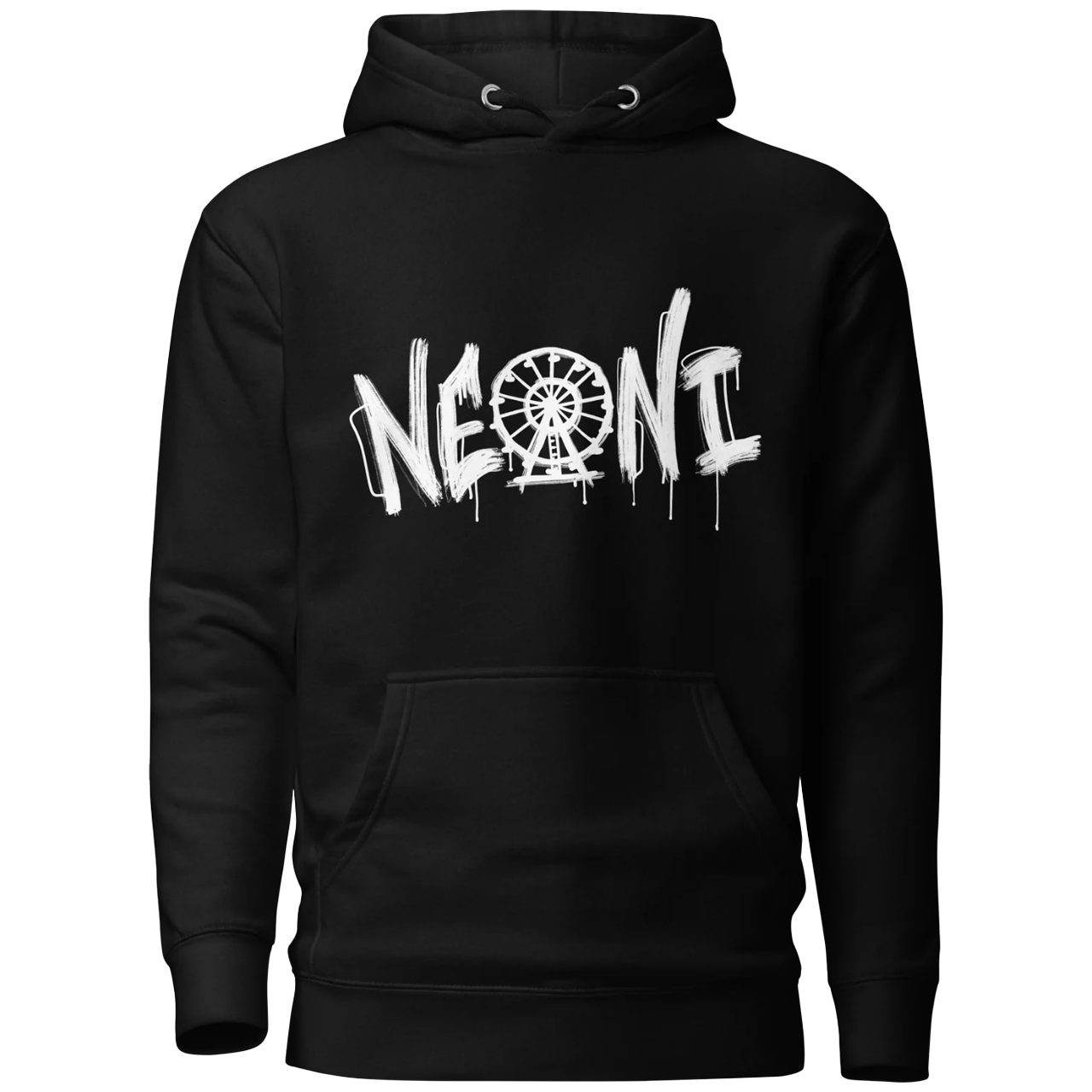 Black Ferris Wheel Logo Hoodie