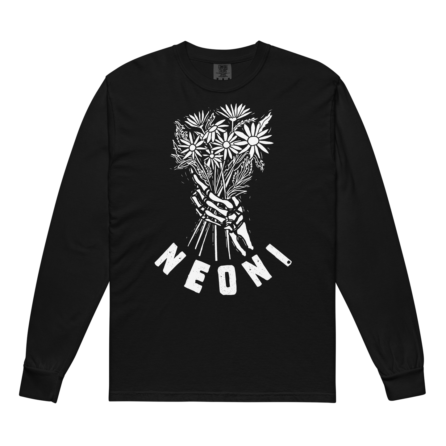 Neoni The Death Of Daisies Skeleton Bouquet Long Sleeve Tee