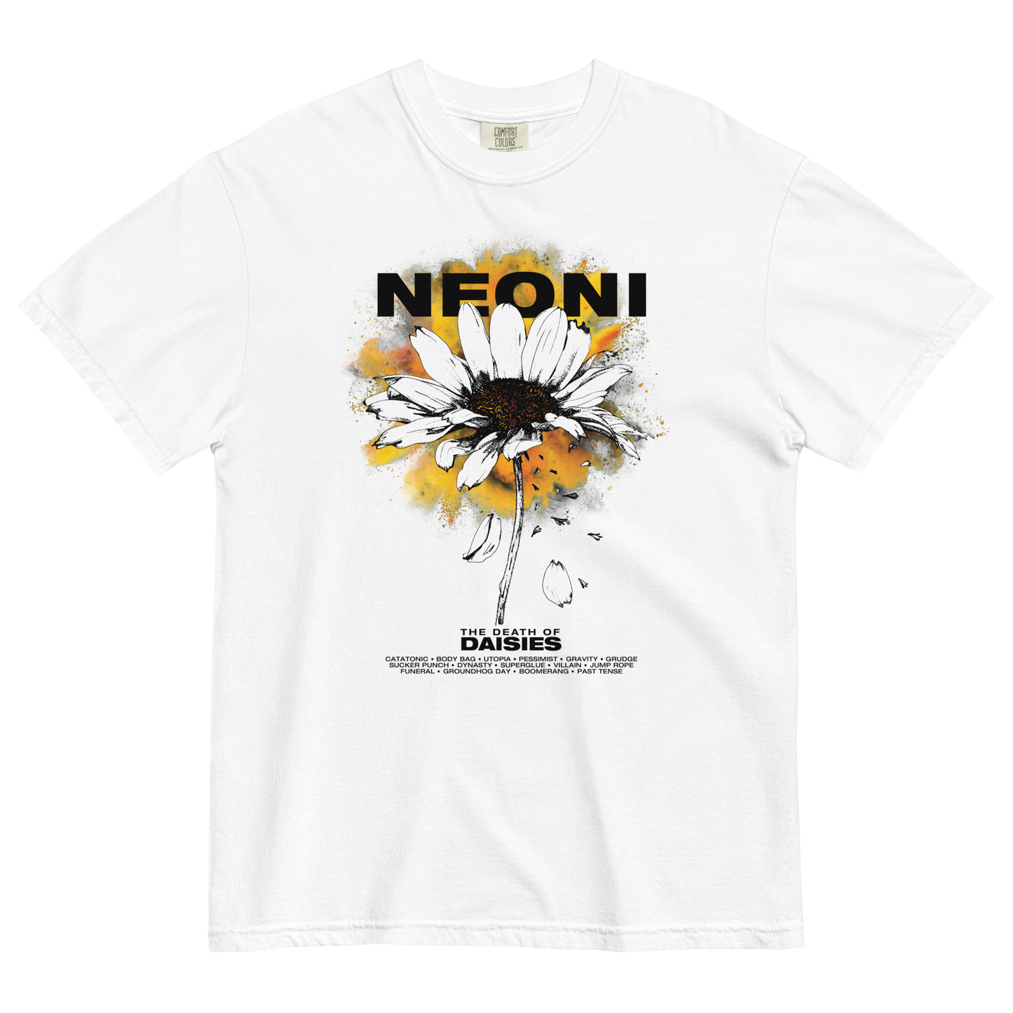 Neoni The Death Of Daisies Tee White